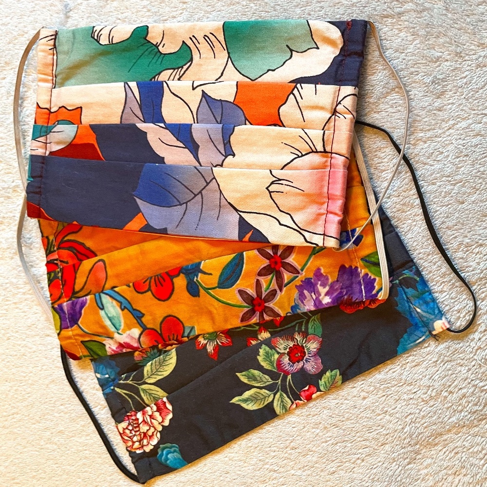 Johnny Was Tropical Cotton Masks